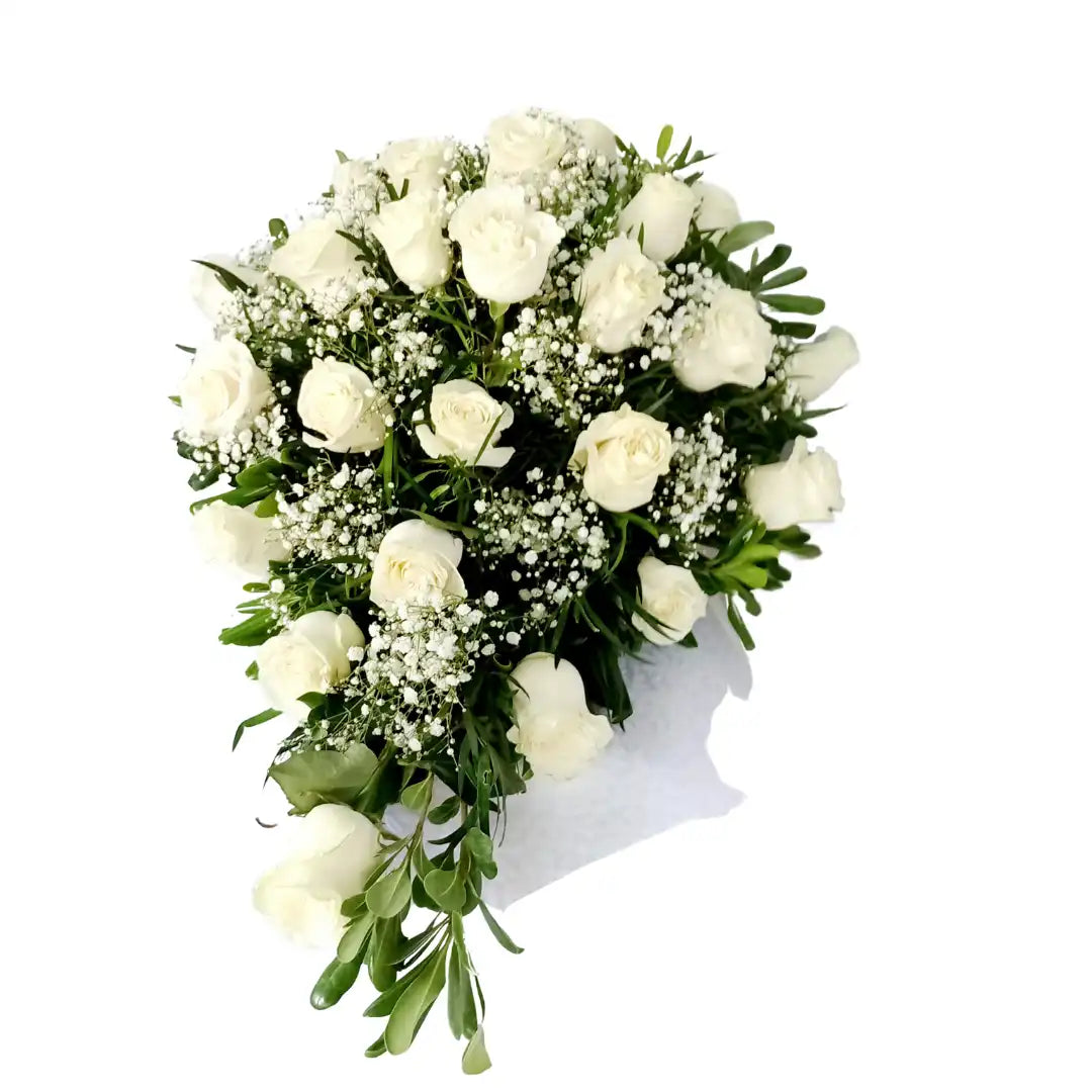 Cubre Urna Rosas Blancas