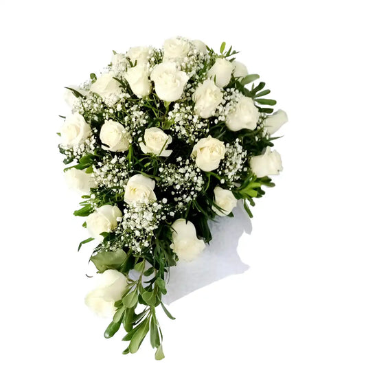 Cubre Urna Rosas Blancas