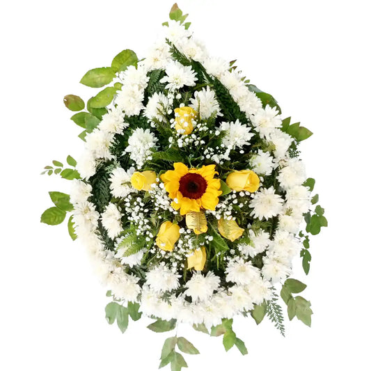 Corona Lagrima Flores y Girasol