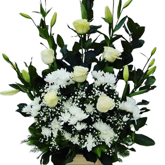 Gran Arrimo Rosas Blancas y Maules Blancos