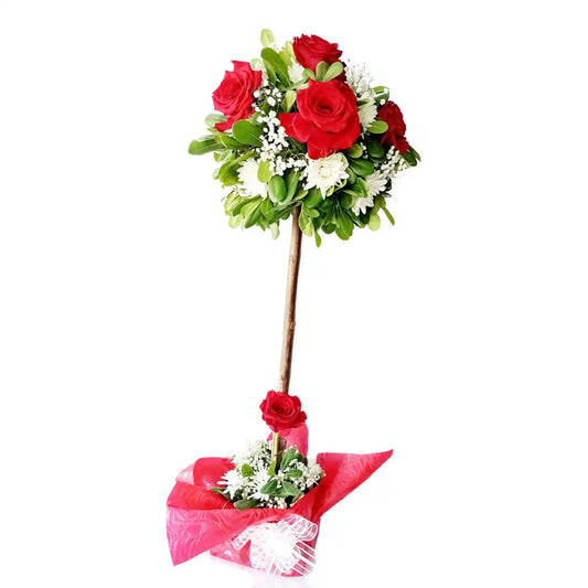 Topiario Rosas Rojas