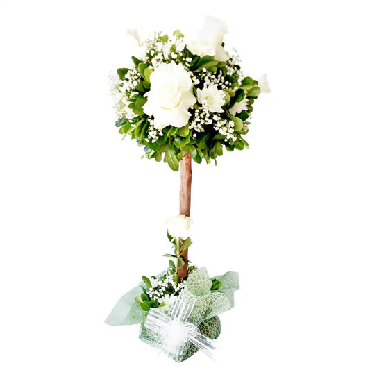 Topiario Rosas Blancas