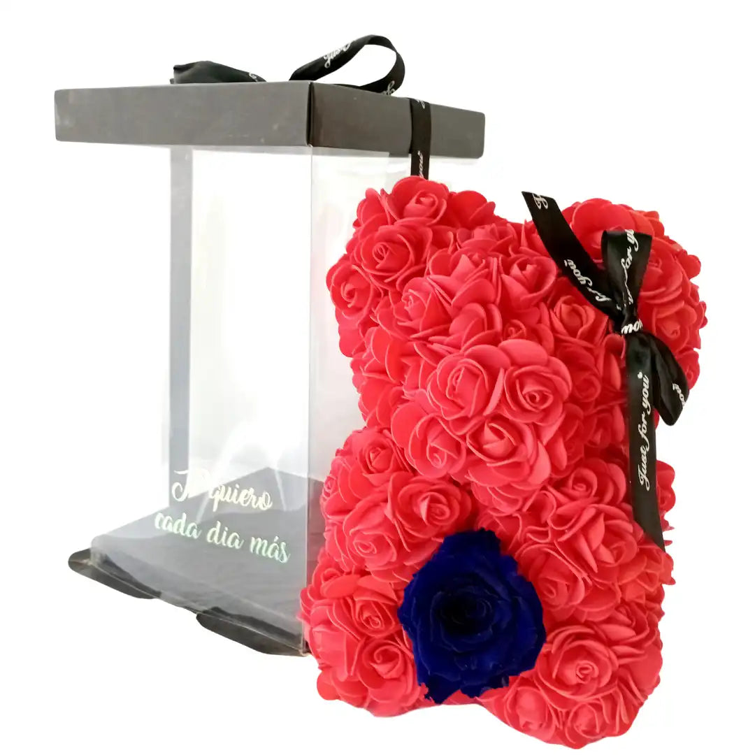 Oso Eterno Rosas Rojas