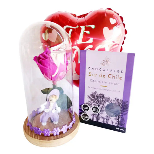 Cúpula Rosa Morada + Chocolates