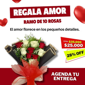 Ramo de 10 rosas